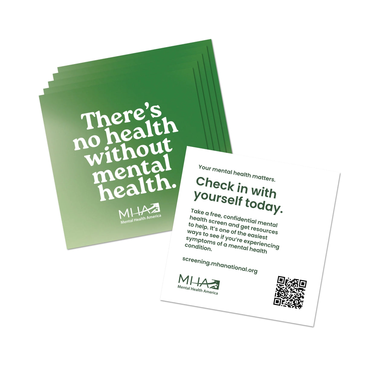 Mental Health Screening Postcards - 50 Pack