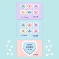 Candy Heart Sticker Pack