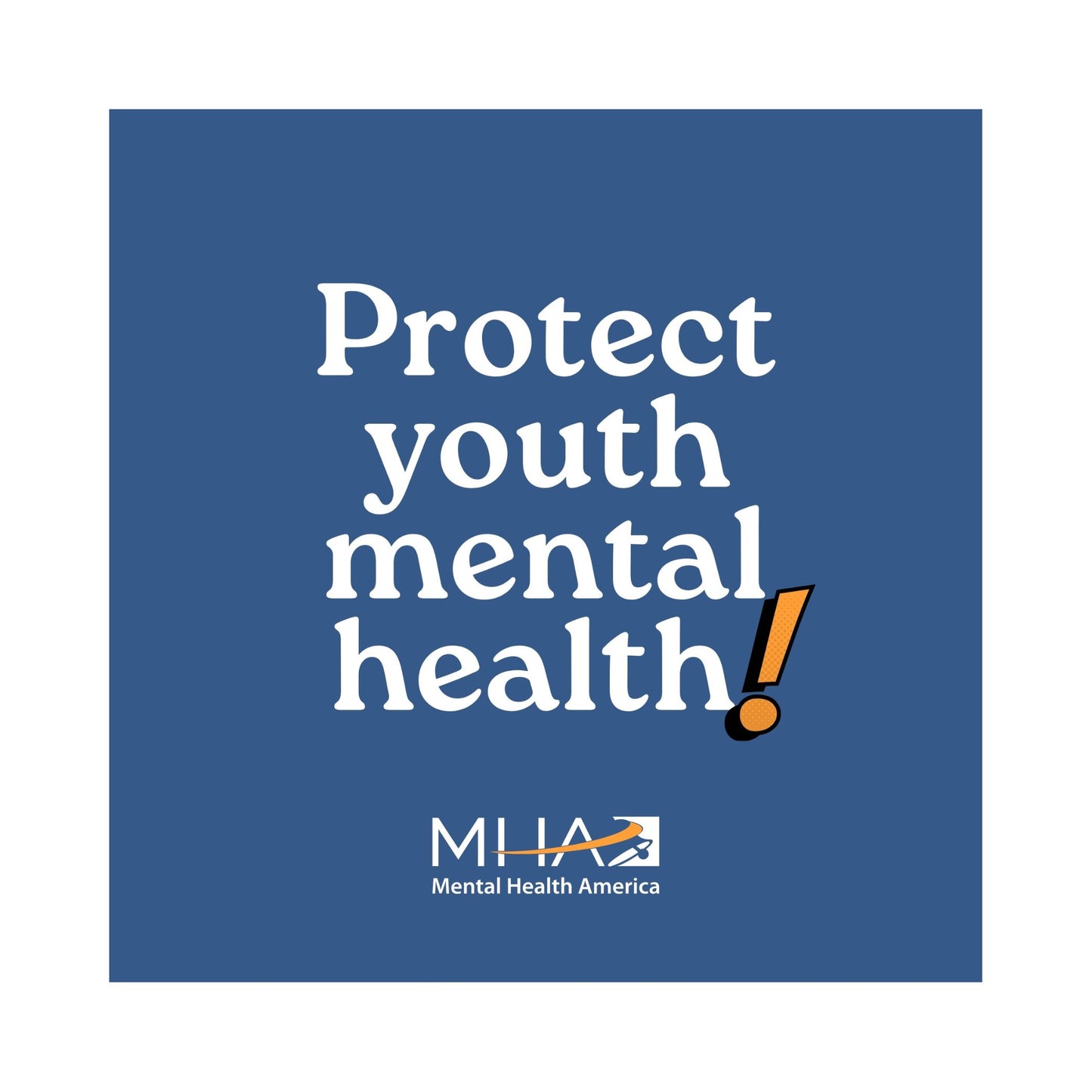 Protect Youth Mental Health Sticker