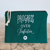 Progress Over Perfection Pouch