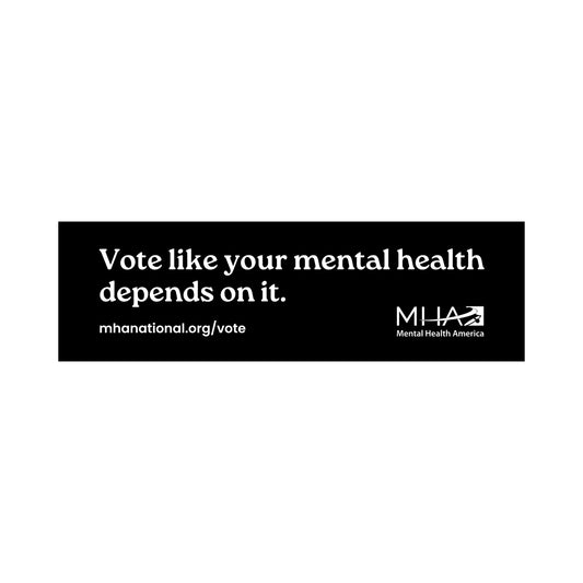 Mental Health Voter Bumper Sticker