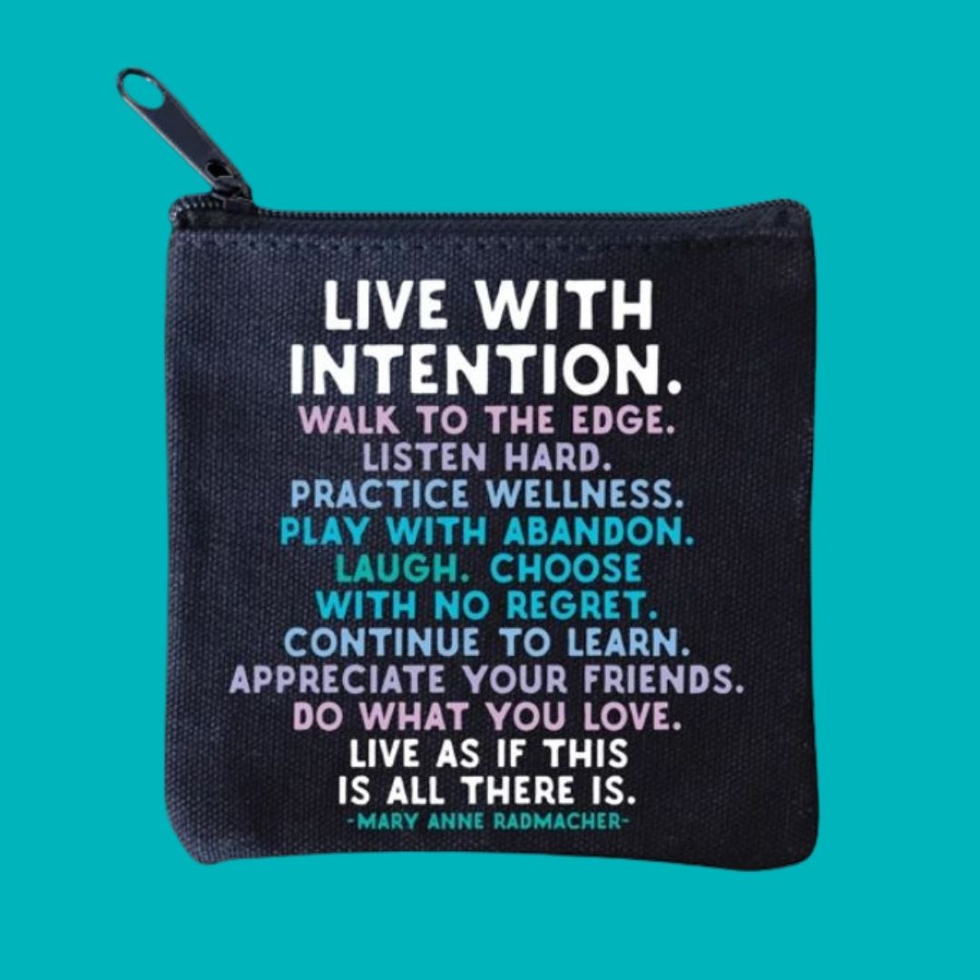 Intention Mini Canvas Pouch