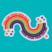 Follow Your Own Path Sticker
