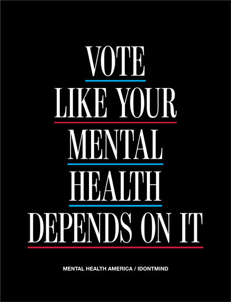 Vote Like Your Mental Health Depends On It Sticker